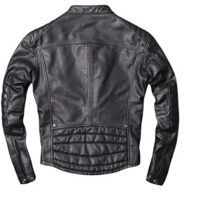 Cafe Racer Sheepskin Leather Jacket: Moto Biker Style